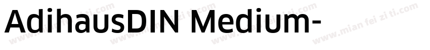 AdihausDIN Medium字体转换